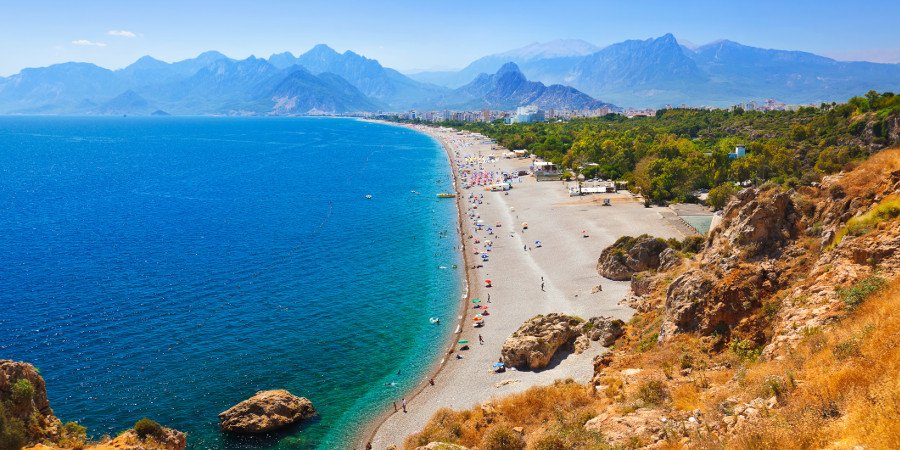 Le lunghe spiagge di Antalya 